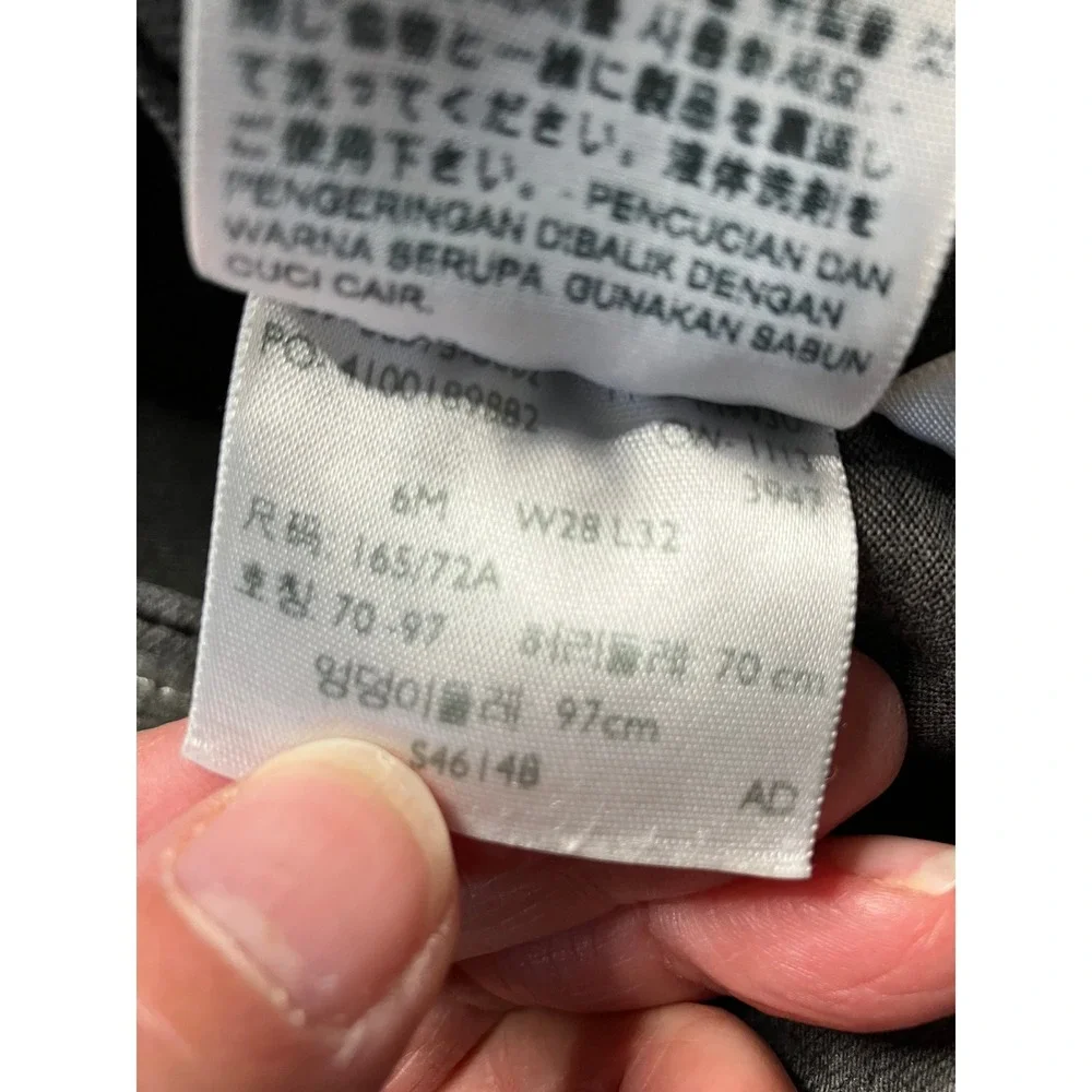 Levi's Midrise Skinny Grey Denim Faded Womens‎ Jeans Boho Grunge Size 28 - Picture 7 of 7